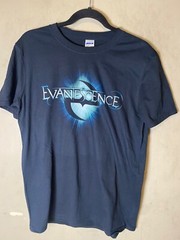 Evanescence Amy Lee 2012 Tour Black Double Sided U.S Dates SZ M-NWOT