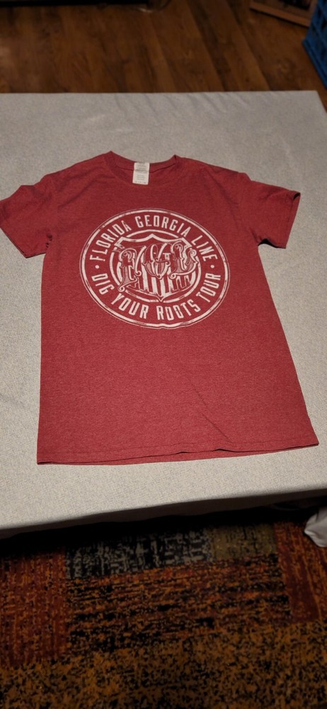 FLORIDA GEORGIA LINE 2017 Dig Your Roots Concert Tour T-SHIRT Small COUNTRY FGL