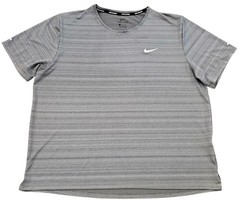 Men’s Nike Miler Short Sleeve Running T-Shirt sz XL Smoke Gray Reflective