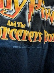 Big Dogs Harry Potter Graphic Print T-Shirt Navy S/M Short Sleeve Crew Vintage