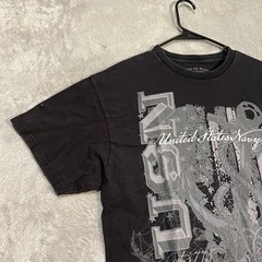 United States Navy Shirt Mens Extra Large Black USN Anchor Graphic Military
