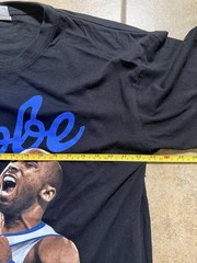 Kobe Bryant Dodgers Shirt Size XL Los Angeles Black Tee New FAST SHIPPING