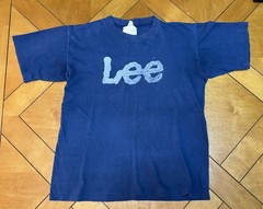70’s Lee Jeans Logo T Shirt Navy Single Stitch Rare