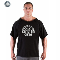 Men’s T Shirts Fitness Men Bodybuilding Shirt Batwing Sleeve Rag Shirt Gym