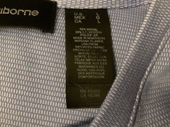 MEN’S LIGHT BLUE Claiborne Shirt Size Large, Very Soft SHIRT!! Summer is here.
