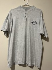 VTG Fruit of the Loom Gray T-Shirt Size Large “NYC” New York City Embroidered