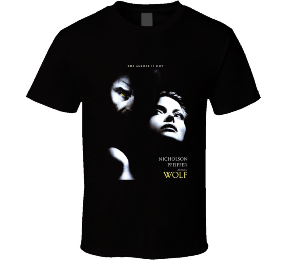 Wolf Nicholson Pfeiffer Retro Classic Movie T Shirt