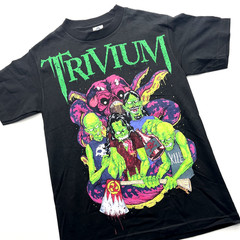 Trivium Shirt Men’s Black Double-Sided Heavy Metal Band Graphic Goblins Cotton