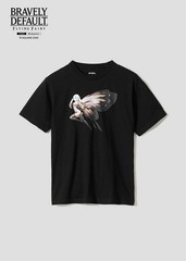 Bravely Default x graniph Airy T-Shirt Black Japan New