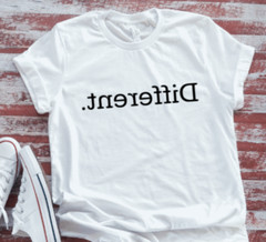 Different Unisex White, Short-Sleeve T-shirt