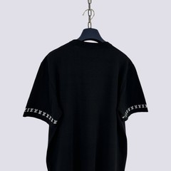 Louis Vuitton LV Monogram Short Sleeved Cotton Crewneck T-Shirt Black Size M