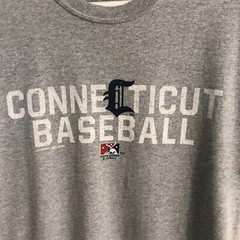 MV SPORT Connecticut Baseball Graphic T-Shirt M Heather Gray Minor League 2016