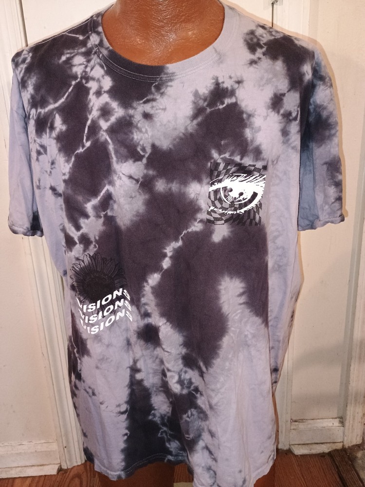 Neon Riot Visions Men’s XL Gray Tie Dye Short Sleeve T-Shirt.
