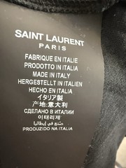 SAINT LAURENT Paris Tie Dye T-Shirt Tee Rive Gauche Archive Logo Black XXL $550