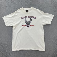 Vintage Harley-Davidson Motorcycles Mens XL White T Shirt Chandler Arizona Y2K