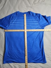 Peter Millar The Roundup T Shirt Mens Size Large Blue White Striped UPF 50+ NEW