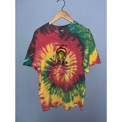 Vintage Gildan Rasta Tie Dye Shirt No Problem Puerto Plata Dominican Republic L