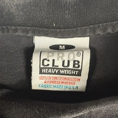 3X Pro Club Heavyweight T-Shirts Black Men’s Crew Neck Short Sleeve Size Medium