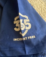 Halo Exclusive Lowe’s 365 Injury Free Blue Adult Size Large T-shirt-100% Cotton