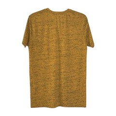 Dikotomy Premium Basics Men’s Mustard Gold Marled Standard Fit T Shirt Size M
