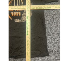 Led Zeppelin 1971 World Tour Graphic T-Shirt Black Mens Large 2007 Myth Gem L