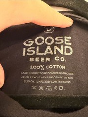Goose Island Beer Co T Shirt Mens L Black Chicago’s Beer Graphic Logo Tee