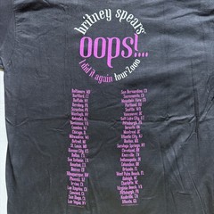 VTG 2000 Britney Spears Oops I Did It Again Tour Shirt Single Stitch M Not Used