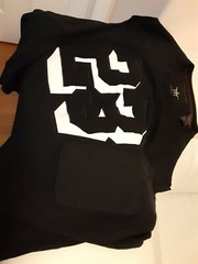 Maxi Milian New York “23” Black 2XL Long Sleeve Shirt Mesh Over Black /White
