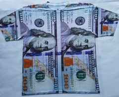 $100 Bill T Shirt pantone powder galaxy legend bred money cash dollars