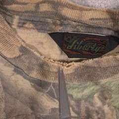 Liberty Shirt Mens Large Brown Camo Pocket Tee Hunting Advantage Outdoor