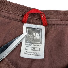 The North Face T Shirt Medium Men’s Brown Cotton Long Sleeve Walking Hiking