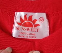 RARE ‘I Climbed The Great Wall’ Size 42 (Large) T-Shirt Red Cotton