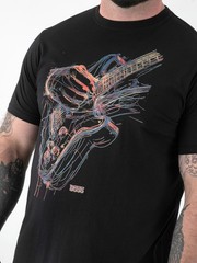 D555 GUITAR PRINT T SHIRT – BLACK BIG SIZE 2XL 3XL 4XL 5XL 6XL