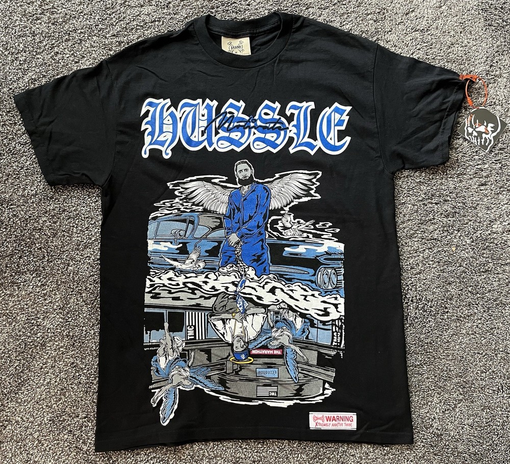 Nipsey Hussle Crenshaw Blvd T-Shirt Graphic Rap Tee Black Medium Streetwear NWT