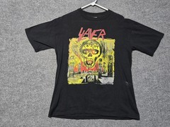 Rare Vintage 1990 Slayer Seasons In The Abyss Tour War Eagle Shirt Brokum group