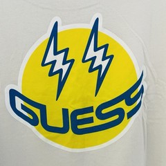 Guess x J Balvin Mens T-Shirt XL (44-46) 2020 Colores Smiley Rainbow Logo