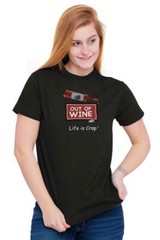 Life Is Crap Wine Drinking Wino Funny Gift Womens Graphic Crewneck T Shirt Tee