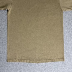 Vtg. 80s/90s Alore Single Stitch Blank Tan T-Shirt Small Made in USA Slub Cotton