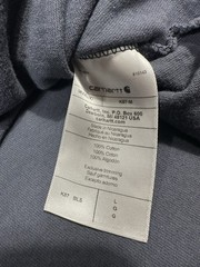 Carhartt Men’s Shirt LARGE Loose Fit Grey Short Sleeve K87 Pocket