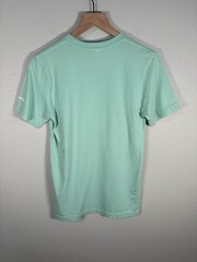 We Ortho Unisex S Turquoise Cotton Crewneck T-Shirt