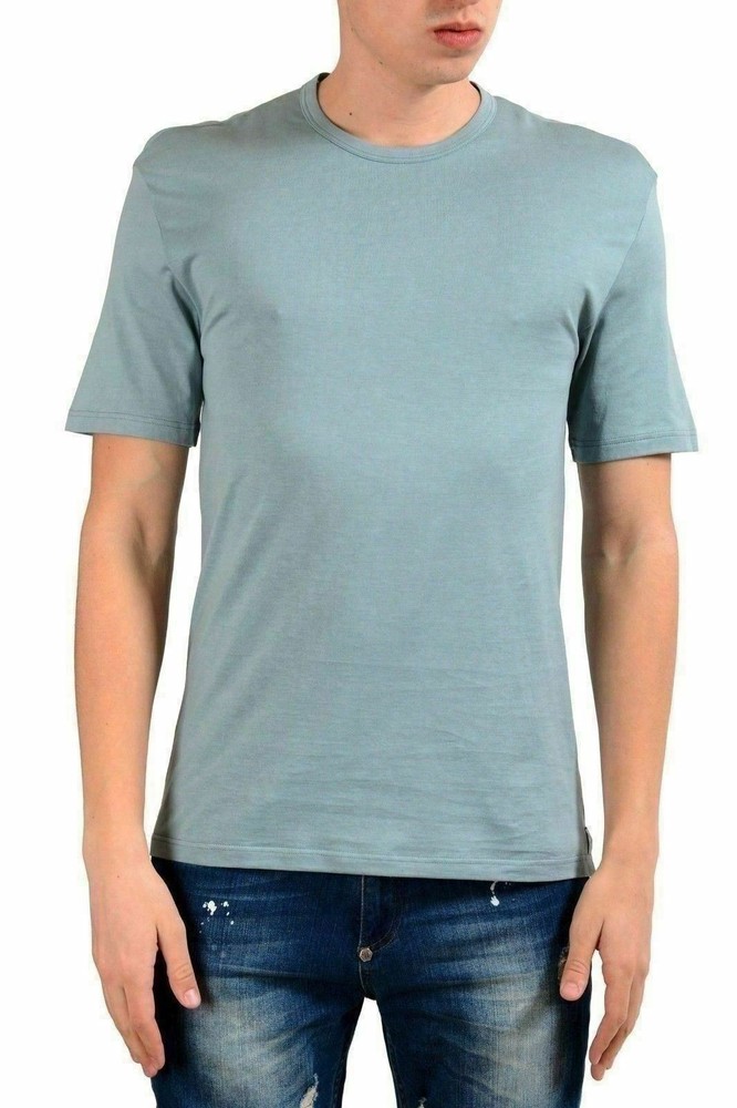 Emporio Armani Men’s Light Blue Crewneck Short Sleeve T-Shirt US S IT 48 EU M