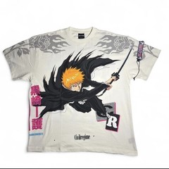 Civil Regime Bleach Ichigo Kurosaki Roses From Concrete Oversized Tee – Size M