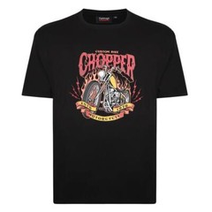 Espionage Mens Chopper Printed Tee With Signature Embroidery Size 2Xl-6Xl