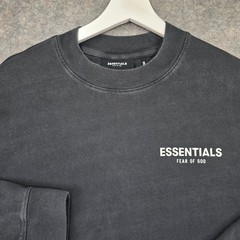FEAR OF GOD ESSENTIALS Long Sleeve T Shirt Floral Photo Print Black Mens Medium