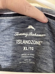Tommy Bahama Men XL UPF 30 IslandZone Henley Shirt Gray Heather