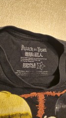 Ripple Junction Attack on Titan T-Shirt Black Size Small Chibi Anime