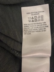 LUCKY BRAND Mens Long Sleeve 3-Snap Henley Slub Jersey T Shirt Green Size L
