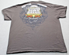 I 80 Iowa Grand Motorcycle Rally Iowa Speedway Gray Pullover T Shirt Men’s XL