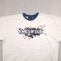Vintage No Boundaries T Shirt Mens XL Streetwear Racing Grunge 4-Wheelin’ Stud