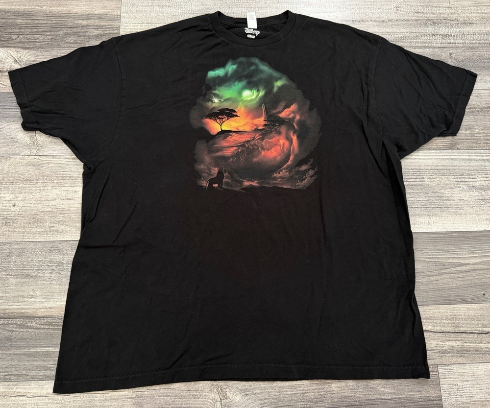 Disney The Lion King Shirt Mens 3XL Mufasa Abstract Simba Pridelands Movie Tee